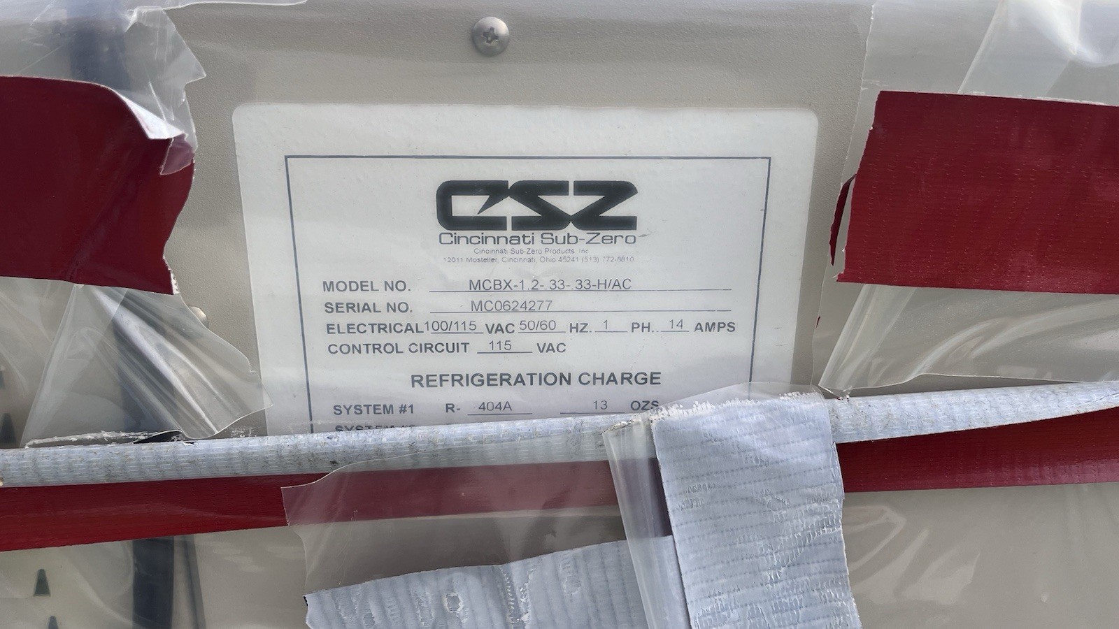 CSZ Cincinnati Sub-Zero MCB-1.2-.33-.33-H/AC Temperature Chamber