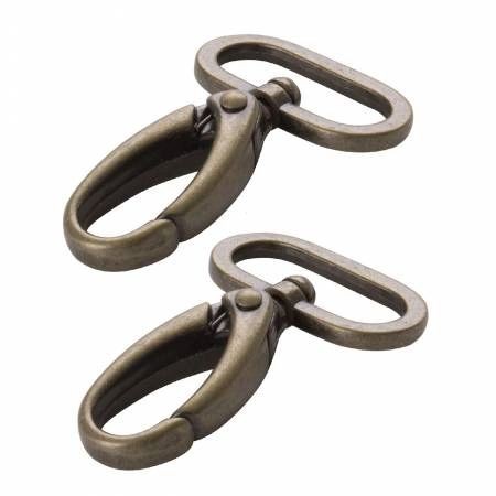 byAnnie - 1 1/2" Swivel Hook in Antique Brass, Set of Two