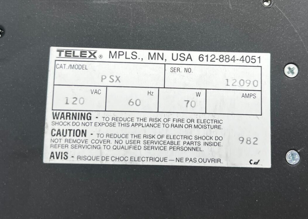 Audiocom Telex PS-X 4-Channel Power Supply
