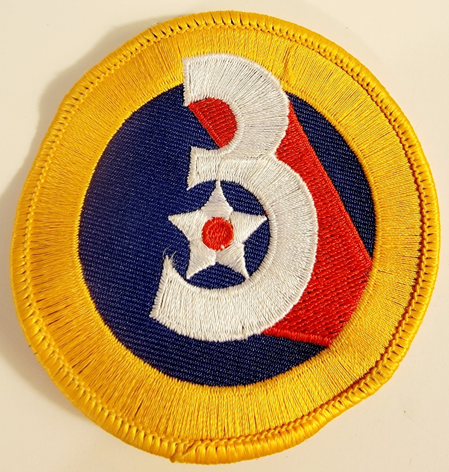 3rd Air Force Patch Military New Mesh Backing 3" Patch Searchlight Beam