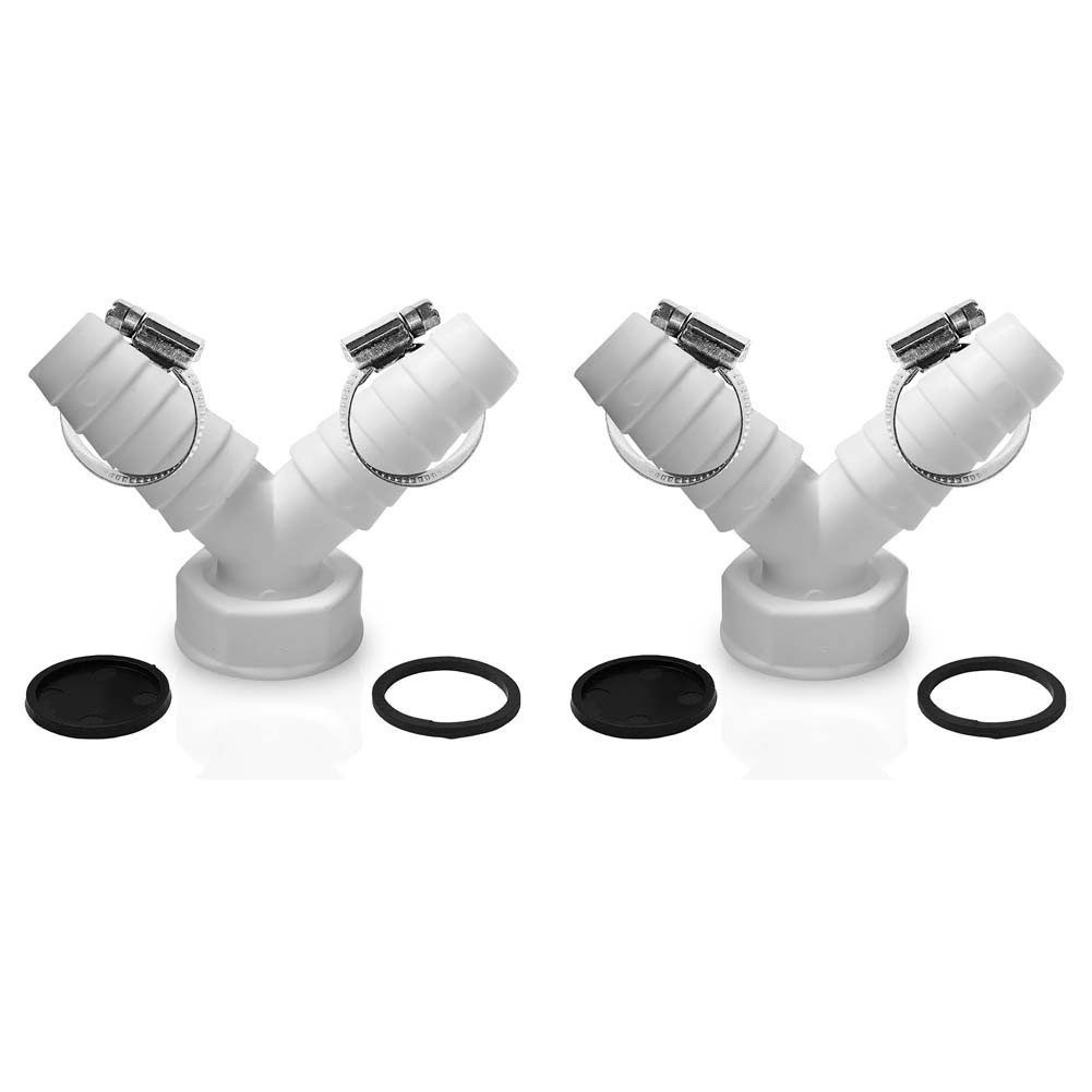 Y Drain Adapter with 45 Degree Angle for Optimal Drainage and Space Saving