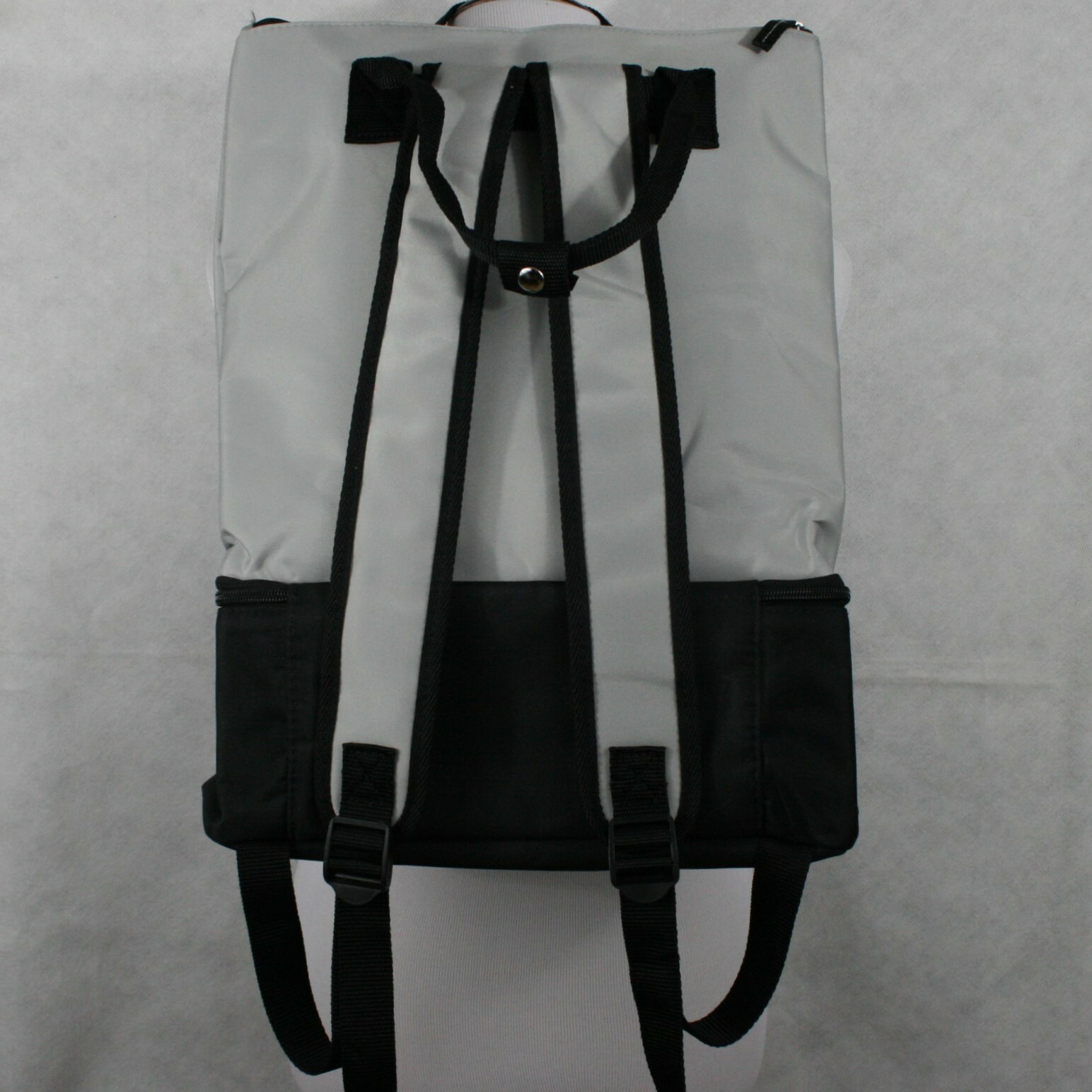 DSW Backpack Light Grey & Black Nylon NWOT