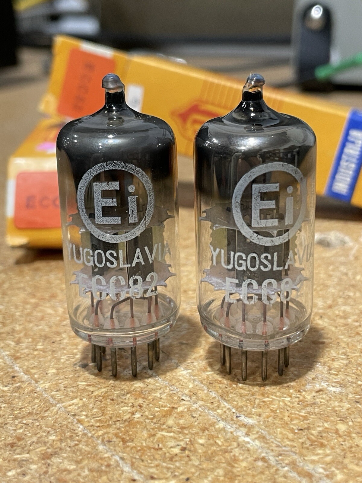 2 NOS NIB Ei ECC82 / 12AU7 Yugoslavia Audio Vacuum Tubes (Many Avail)