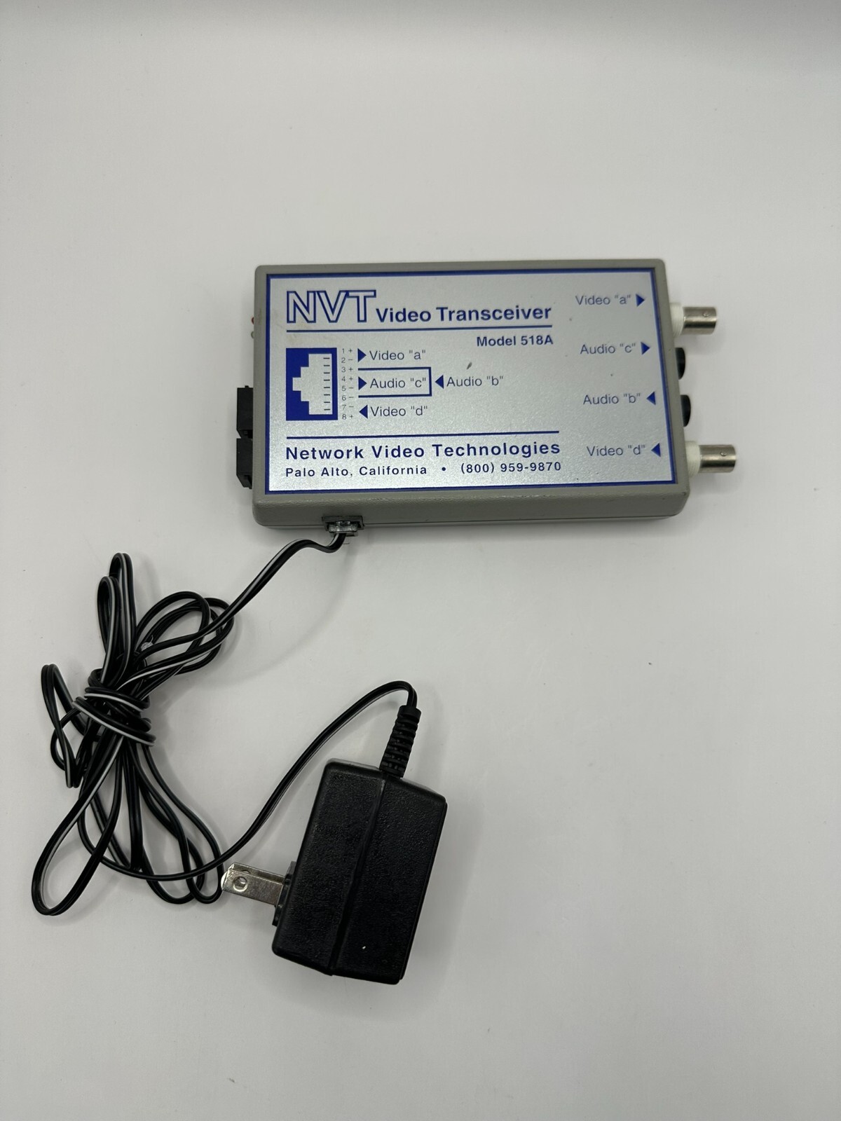 NVT Video Transceiver Model 518A w/ Power Cord vtg electronics