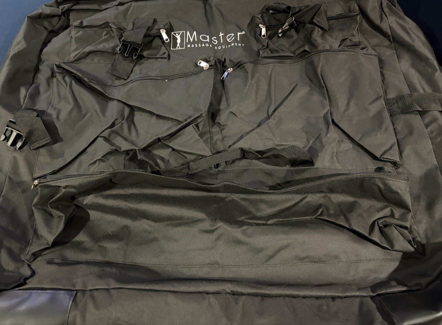 Master Massage 30" Massage Nylon Carrying Case Case 5 Pockets Black