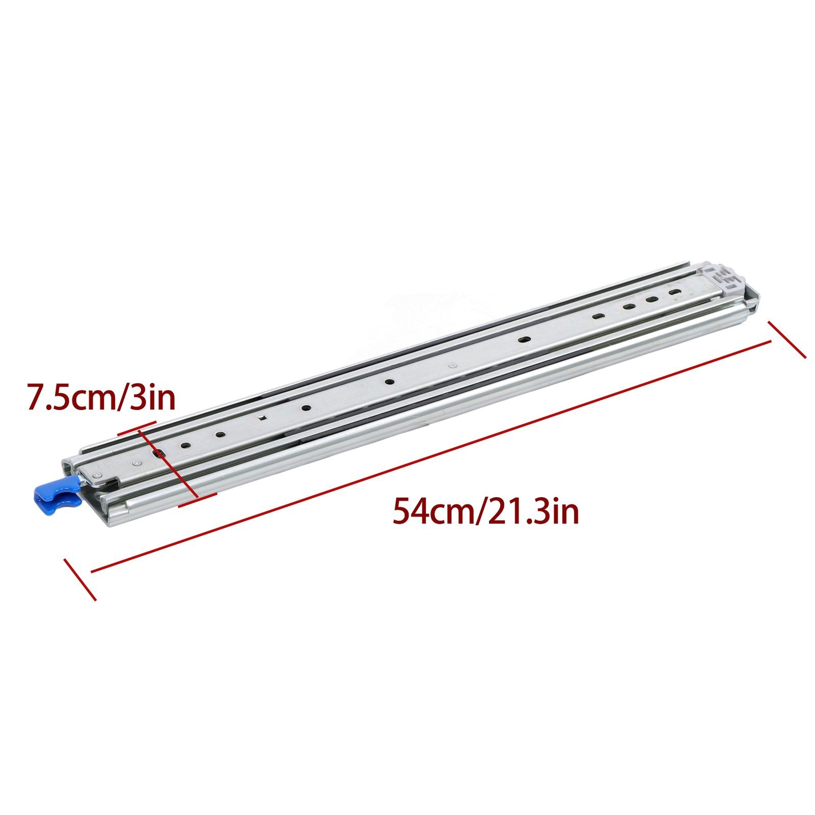 1 Pair Locking Drawer Slides 20 Inch Lock & Full Extension 250 lbs Load Capacity
