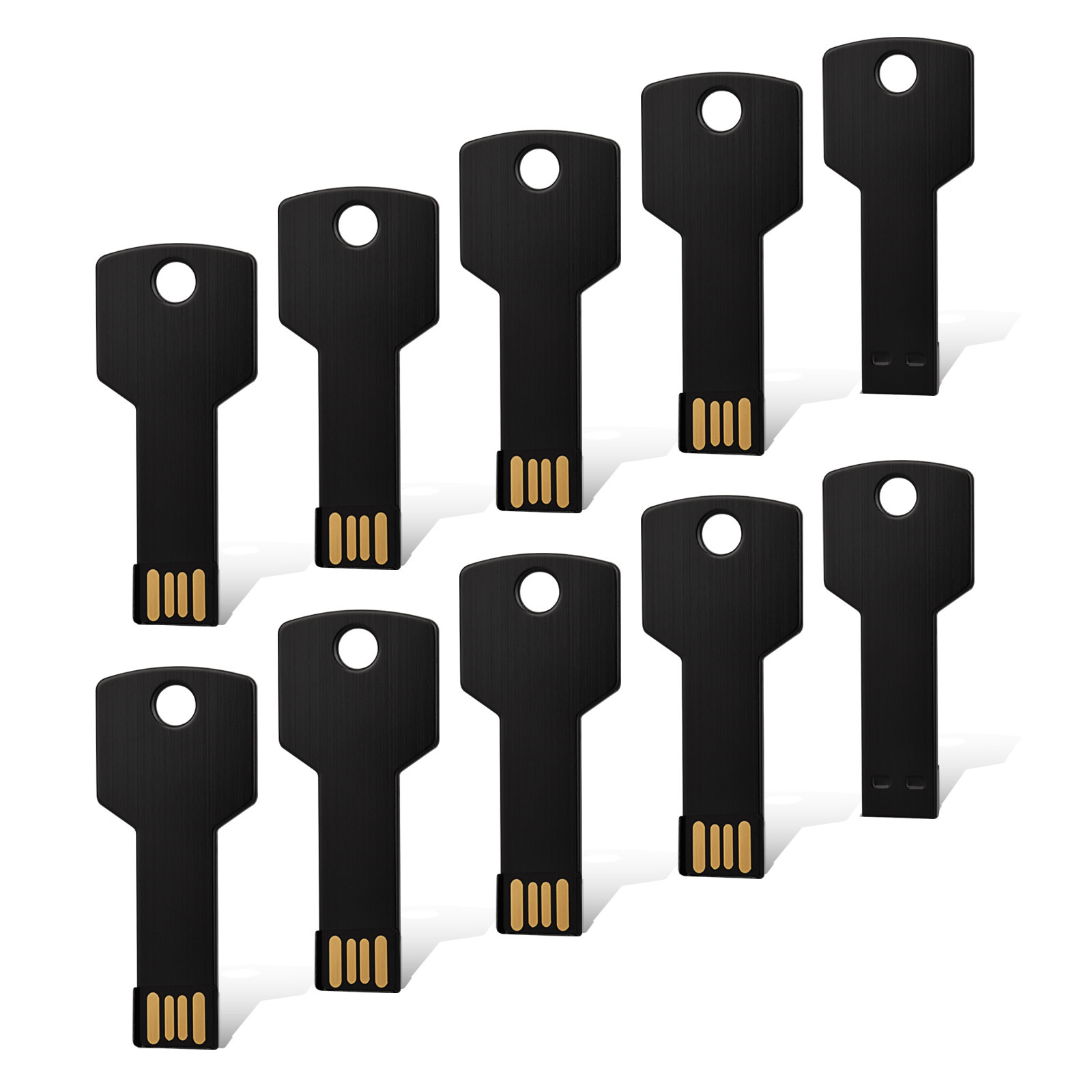 Kootion USB 2.0 16GB 10PCS Metal USB Flash Drive Memory Stick Waterproof Style