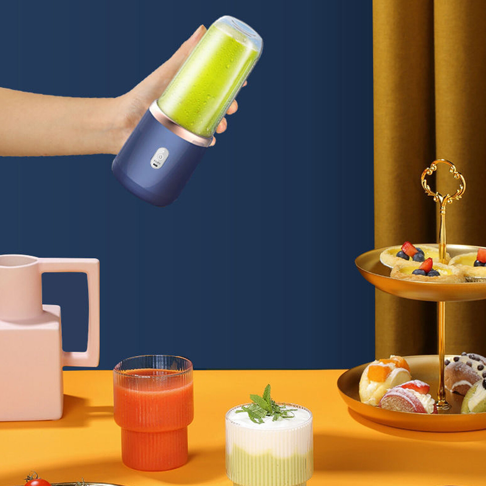 Portable Electric Blender Juicer Machine Fruit Vegetable Citrus Orange ExtractUY