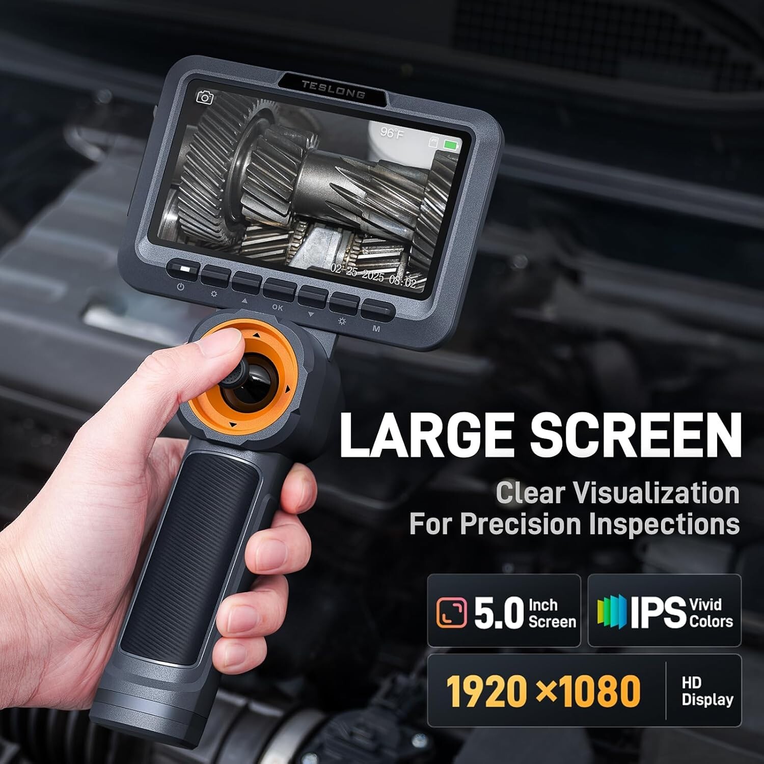 360° Joystick Articulation Borescope Inspection Camera Industrial Endoscope
