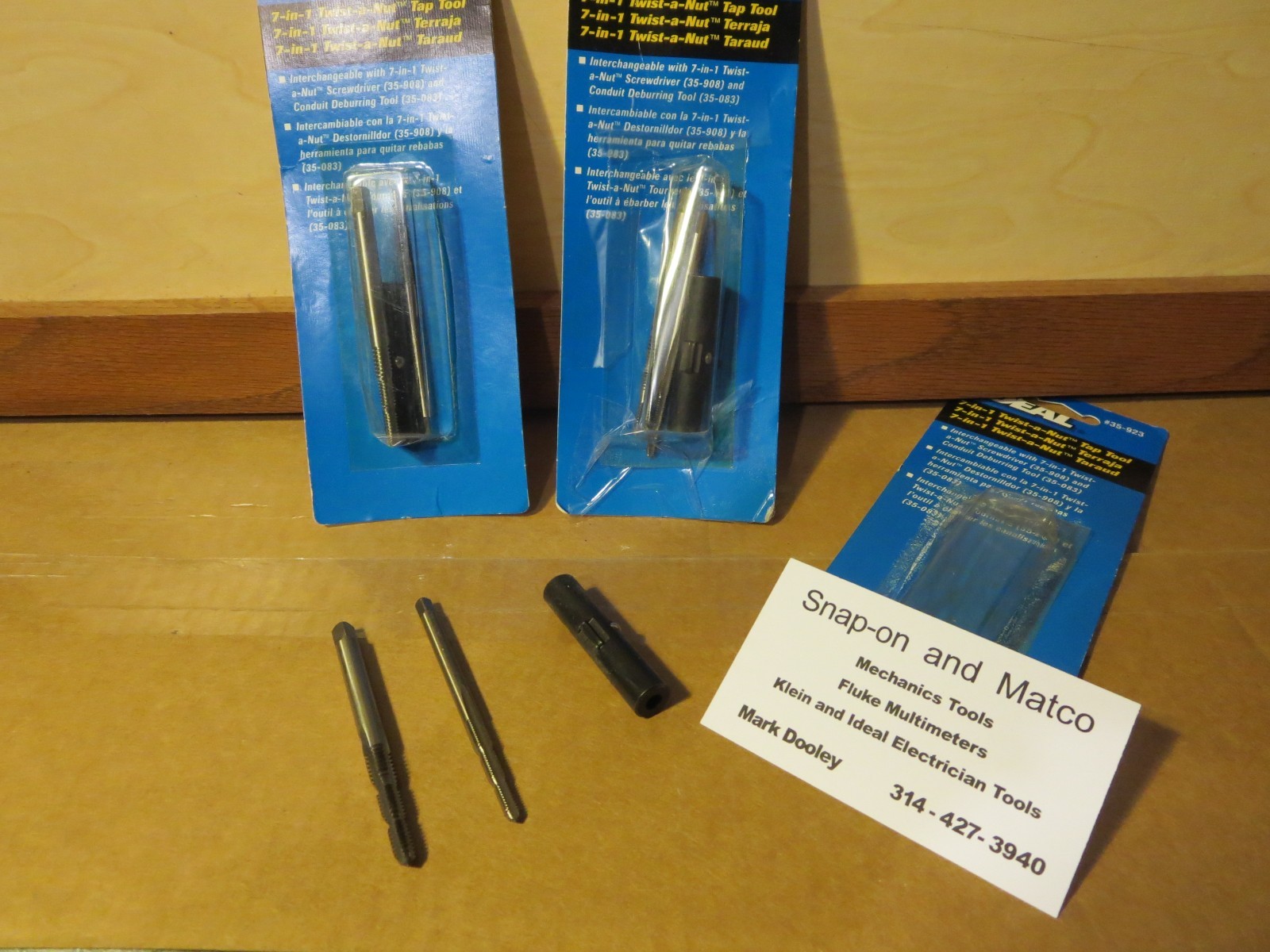 Ideal Industries lot of 3 Tap Tools  35-923 For Twist a nut screwdriver - reamer