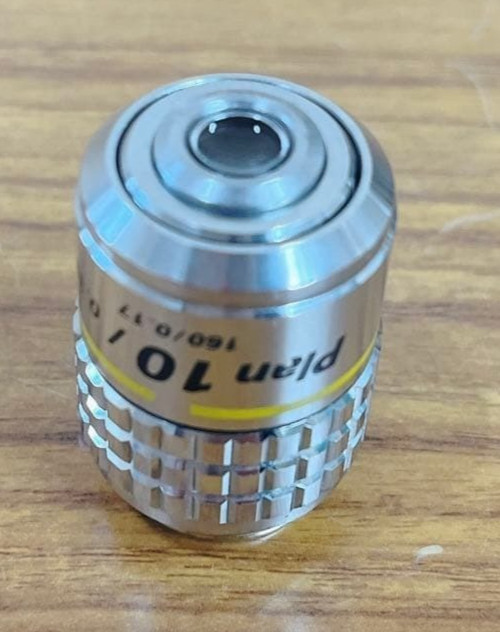 Used Nikon Plan 10x / 160 / 0.17 Microscope objective lens From Japan