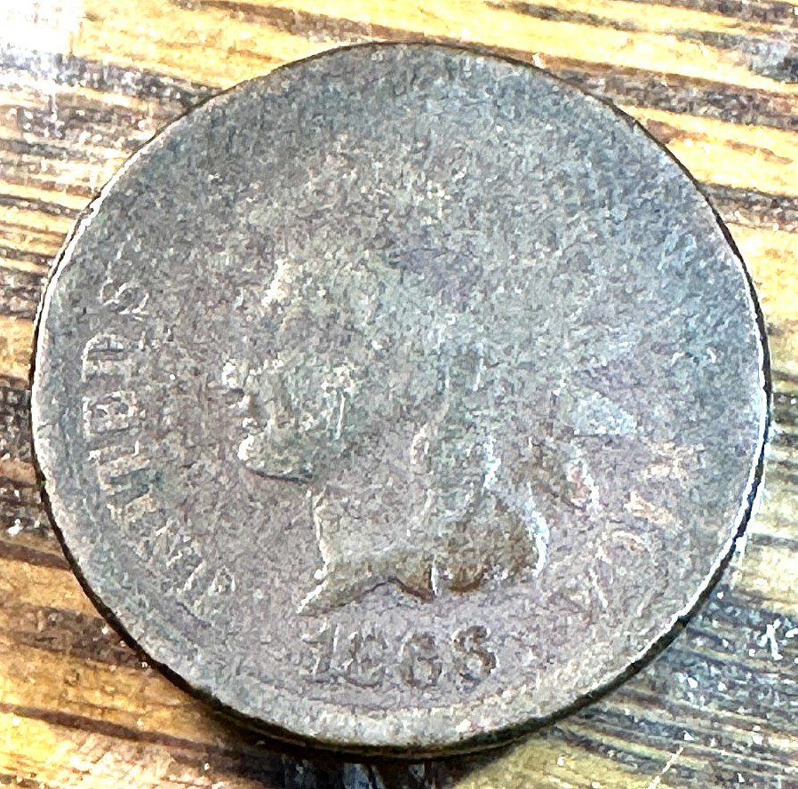 1866 Indian Cent Nice Original Good CHRC