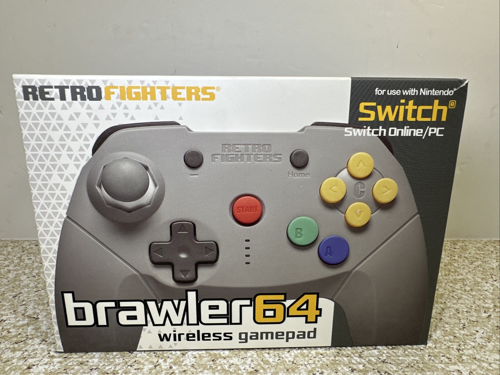 Retro Fighters Brawler64 Wireless Gamepad Controller for Switch/PC Open Box
