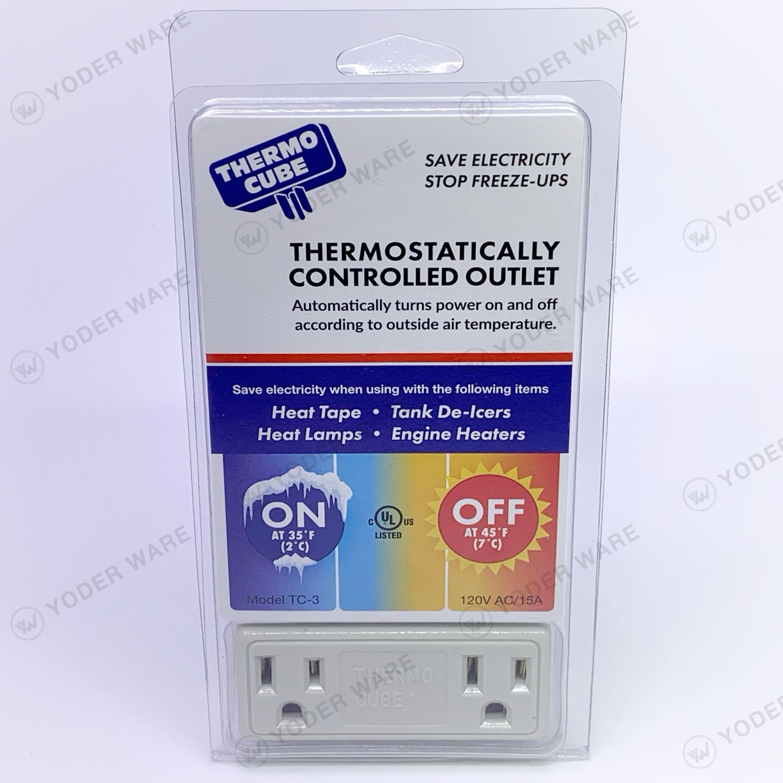 Thermo Cube TC-3 Auto Thermostatically Controlled Outlet Electric Thermometer