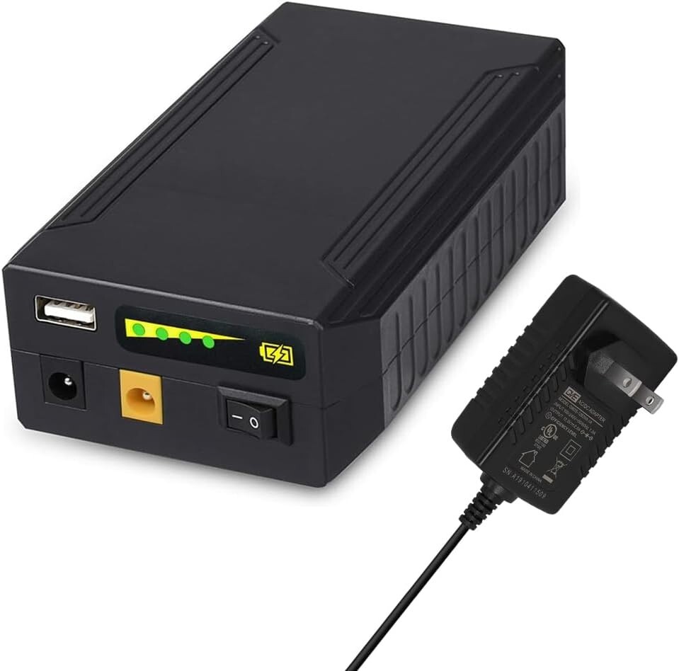 Talentcell Rechargeable 72W 100Wh 12V/8300mAh 9V/11000mAh 5V/20000mAh DC Outp...
