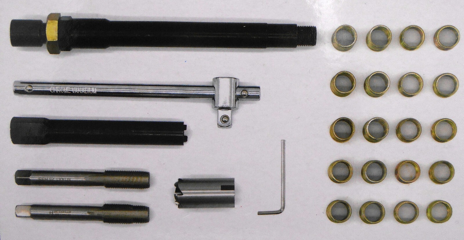 27pc Spark Plug Thread Repair Kit M14 x 1.25 Tap Set