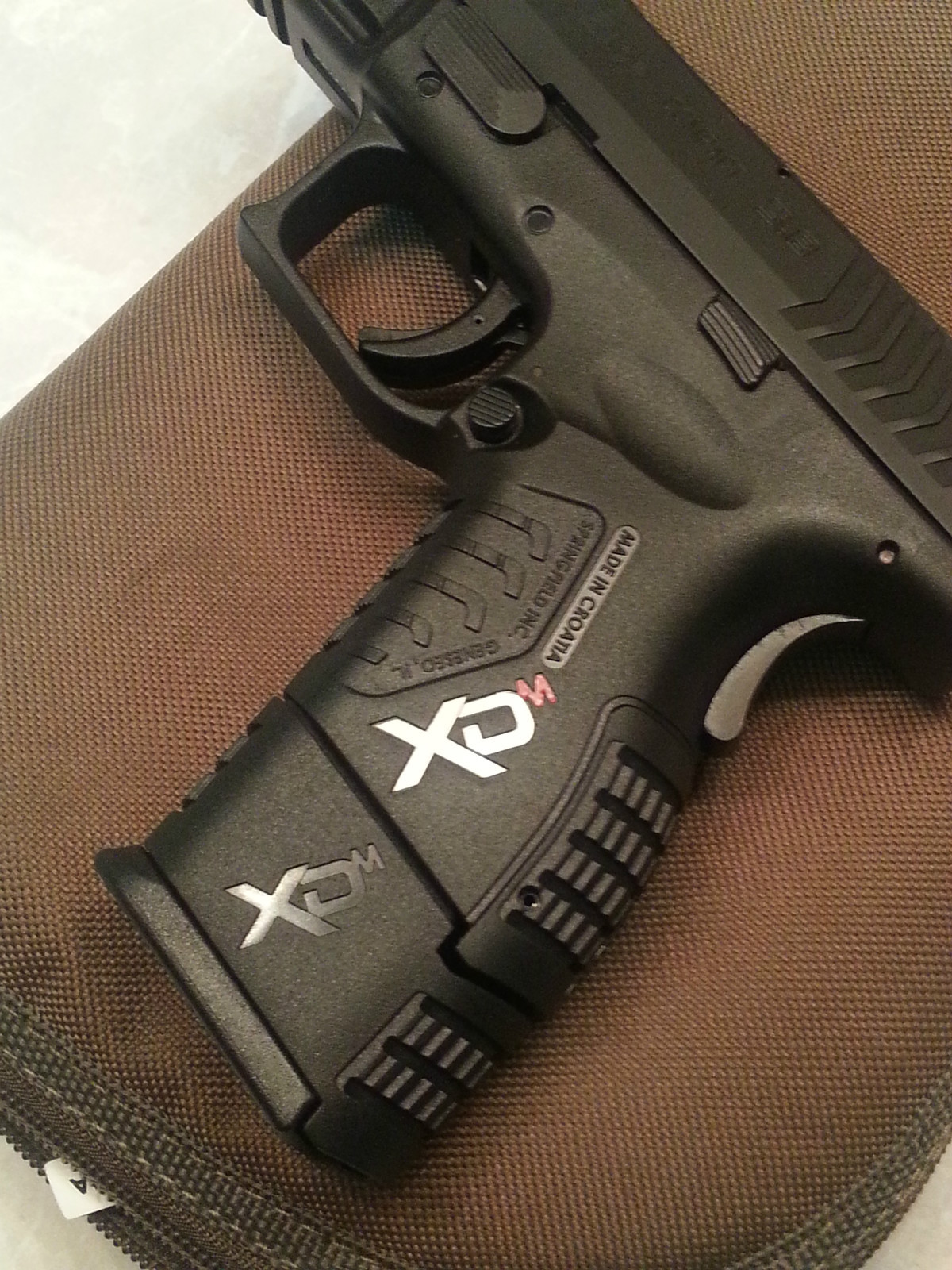 Springfield Armory XDm Custom Handgrip Logos