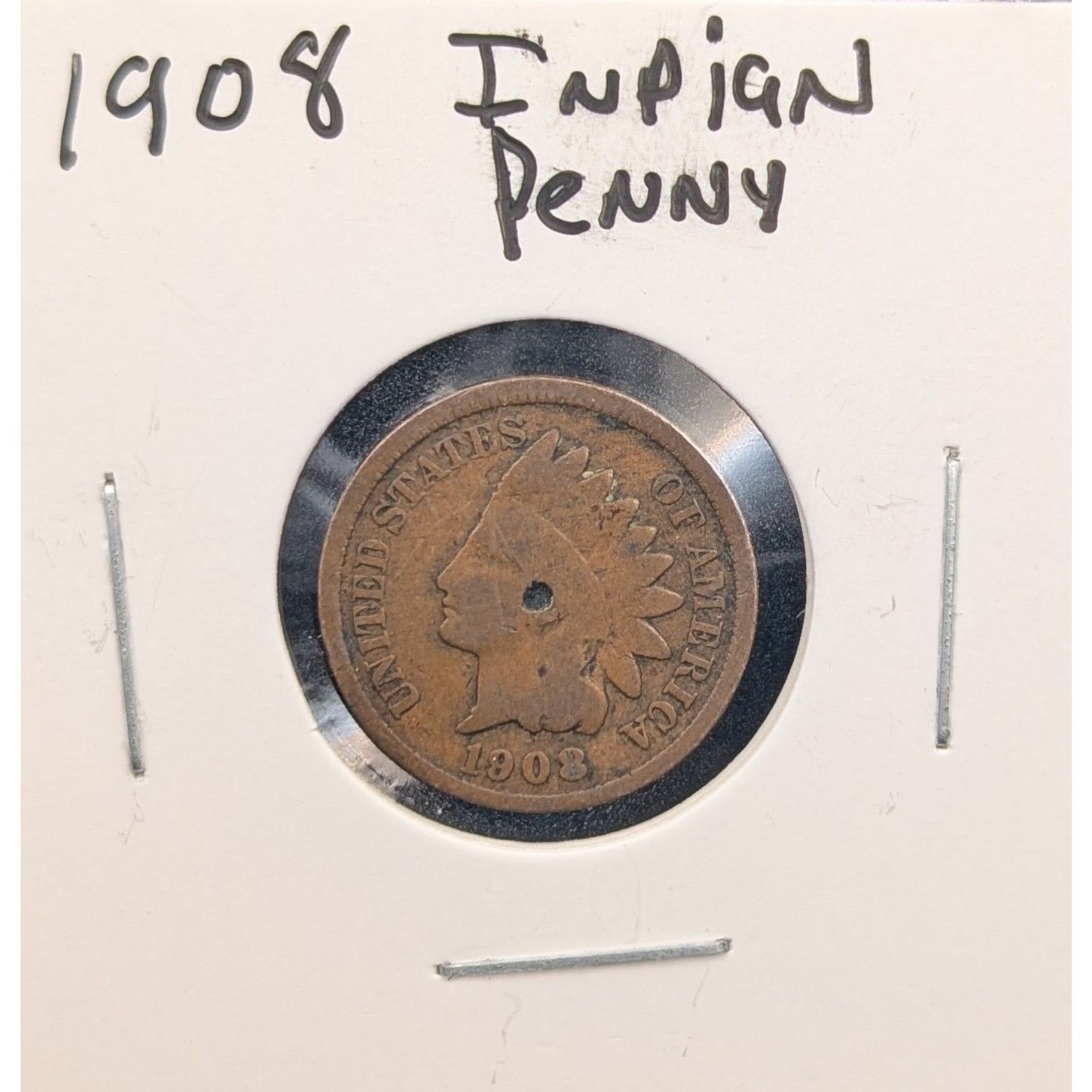 1908 Indian Head Cent • UMM Finds NorCal • 1c