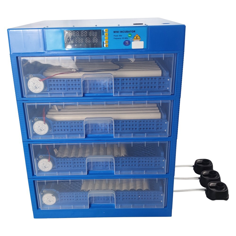 110V Single Power Supply Drawer Type Automatic Incubator 256 Eggs Hatcher 80W