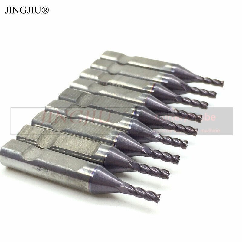 (10pcs)JINGJIU 2.0mm End Milling Cutter & 4 flutes in Carbide for V8/X6 Vertical