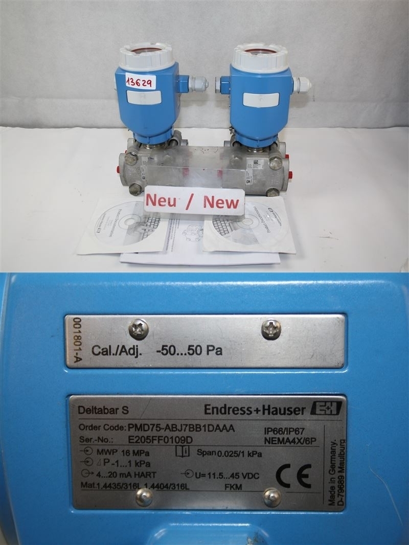 Endress + Hauser Deltabar S PMD75-ABJ7BB1DAAA differential pressure differential pressure trans
