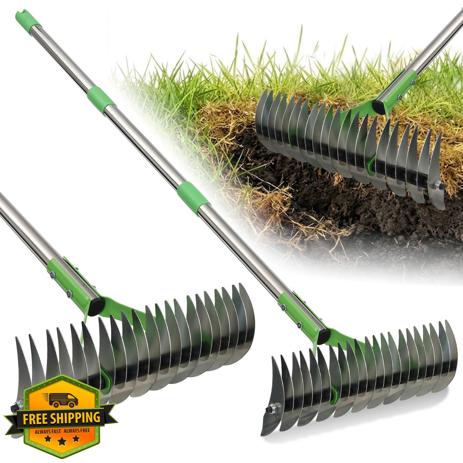 cogardenshower 50" Thatch Rake