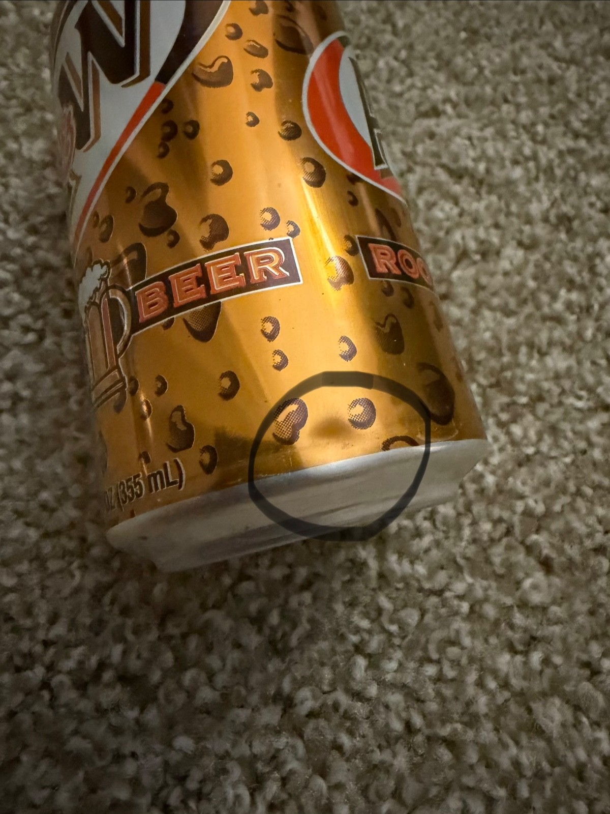 Four A&W Root Beer cans from the 1990's 12oz each