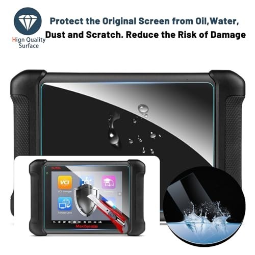 8" Touchscreen Screen Protector for Autel MaxiSys MS906BT/MS906/MS906TS, Anti-Gl