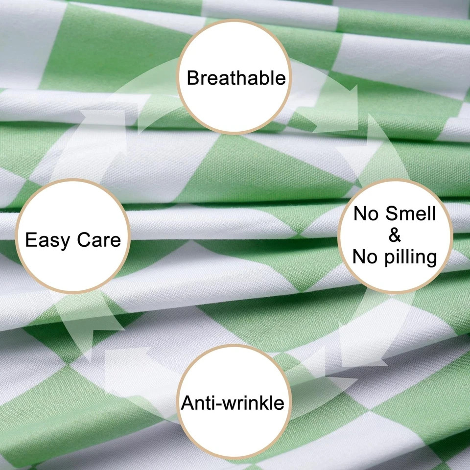 Queen Size Sheet Set 4 Piece -Microfiber Soft Durable Bedding Sheet SetDeep P...