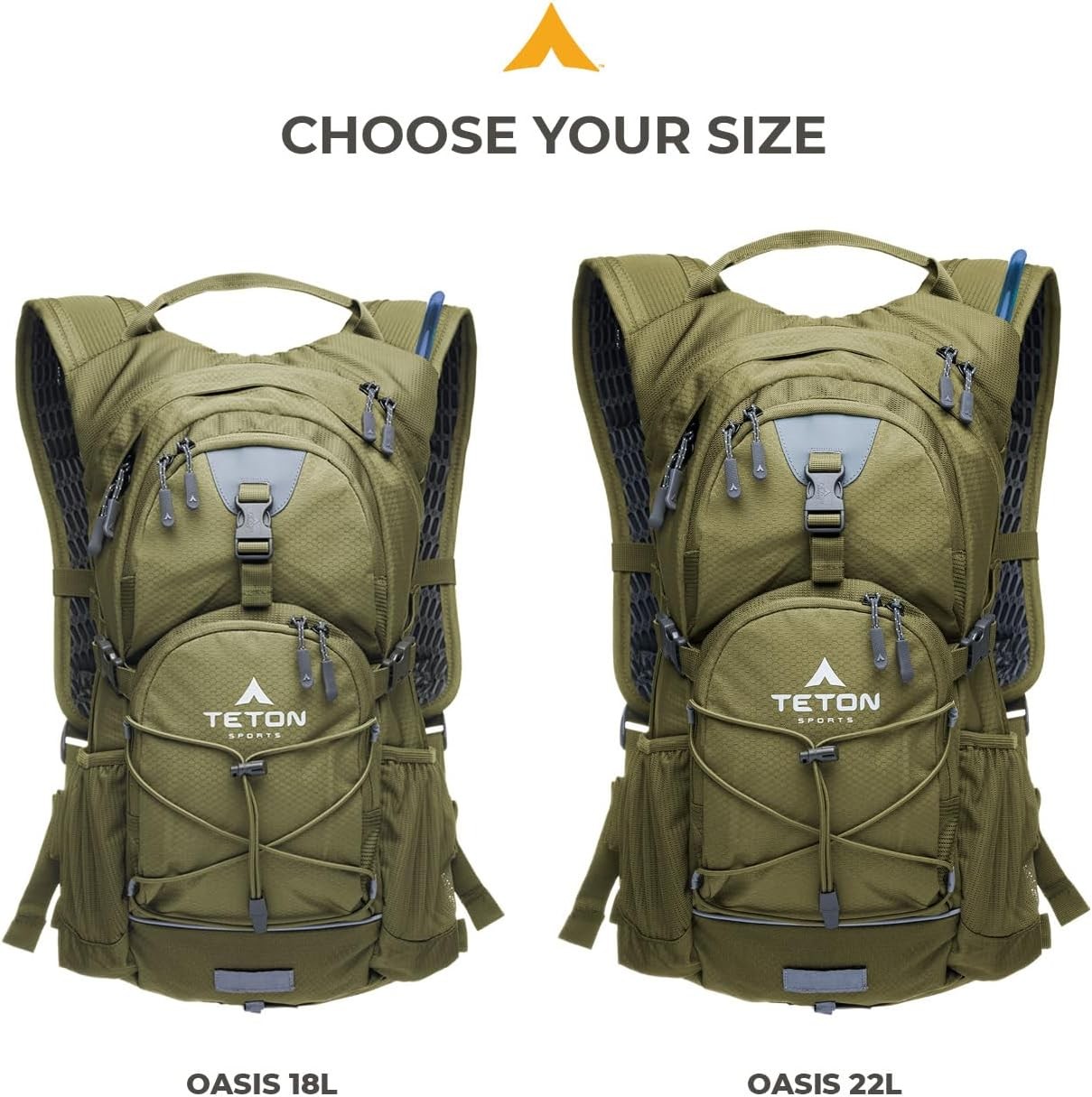 18L Oasis/Trailrunner Hydration Backpack– Lightweight Water Pack with 2L Bladder