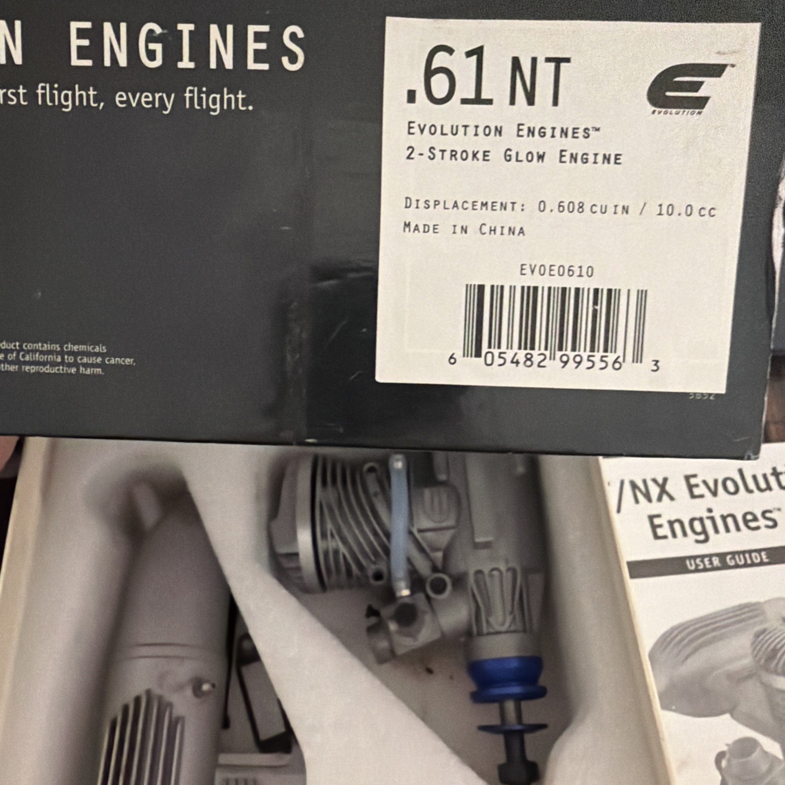 Evolution Engines .61 NX 2-Stroke Glow Engine #EVOE0611 RC Airplane engine