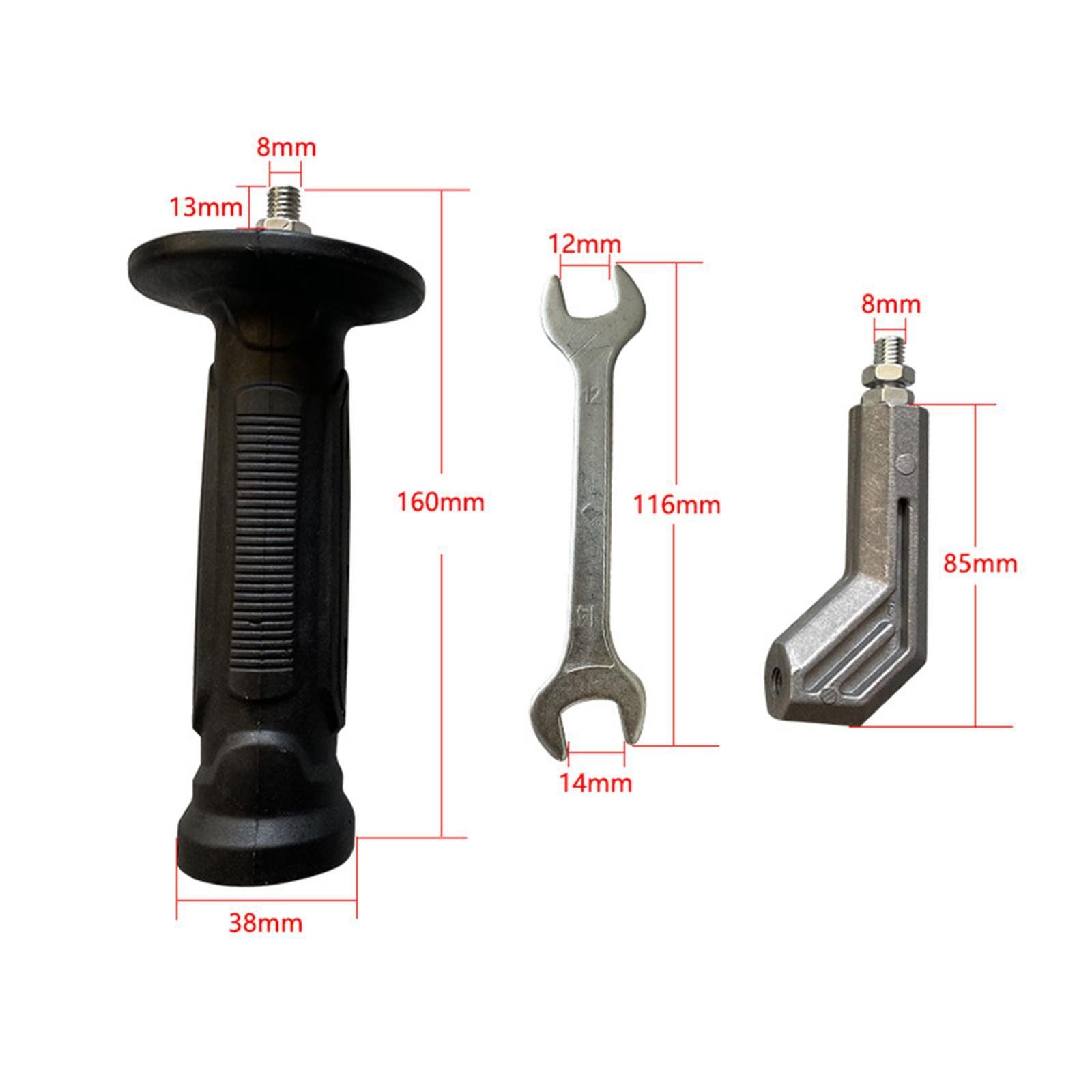 Angle Grinder Handle M8 Handle Auxiliary Side Handle for Grinder Attachment