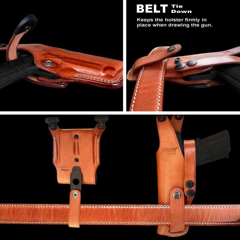 Vertical Shoulder Holster Fits Colt 1911 Gold Cup Trophy 45ACP/ 9mm 5" #1691#