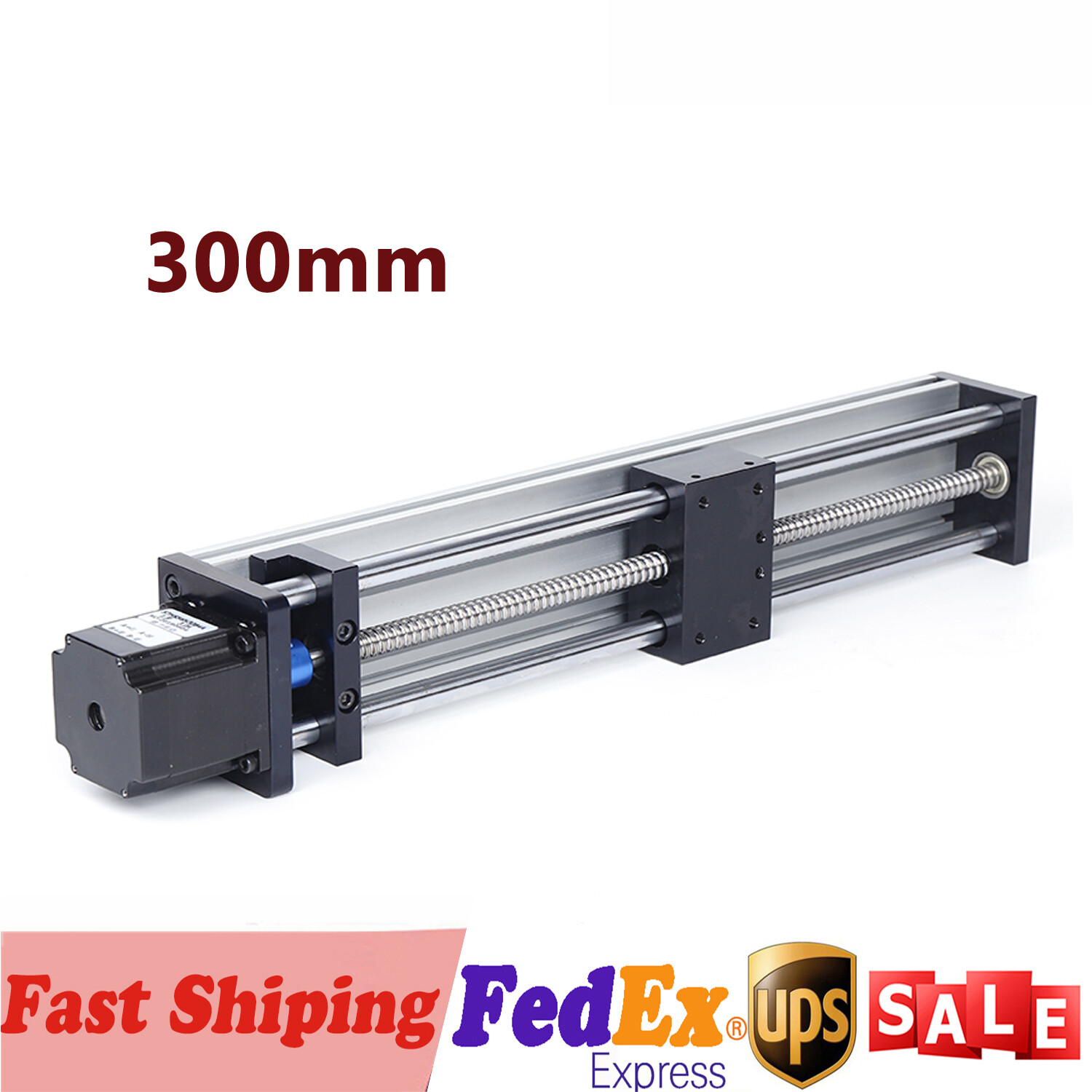 New CNC Linear Guide Rail Slide Stage Actuator With Nema 23 Stepper Motor 300mm