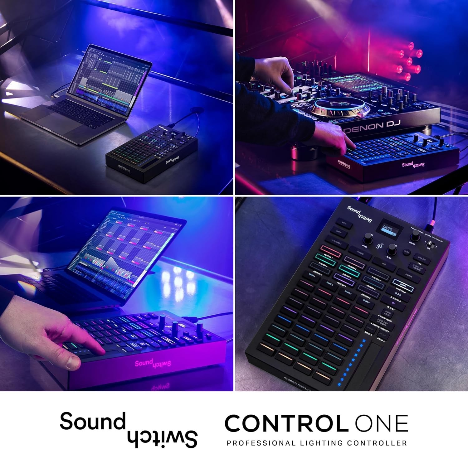 Customizable DMX DJ Lighting Controller with Live Audio Sync & Tactile Control