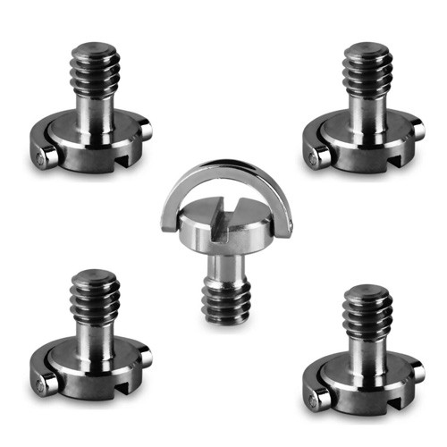 5pcs 1/4" Screw D Shaft D-ring For Camera Tripod Qr Quick Release Plate Dslr
