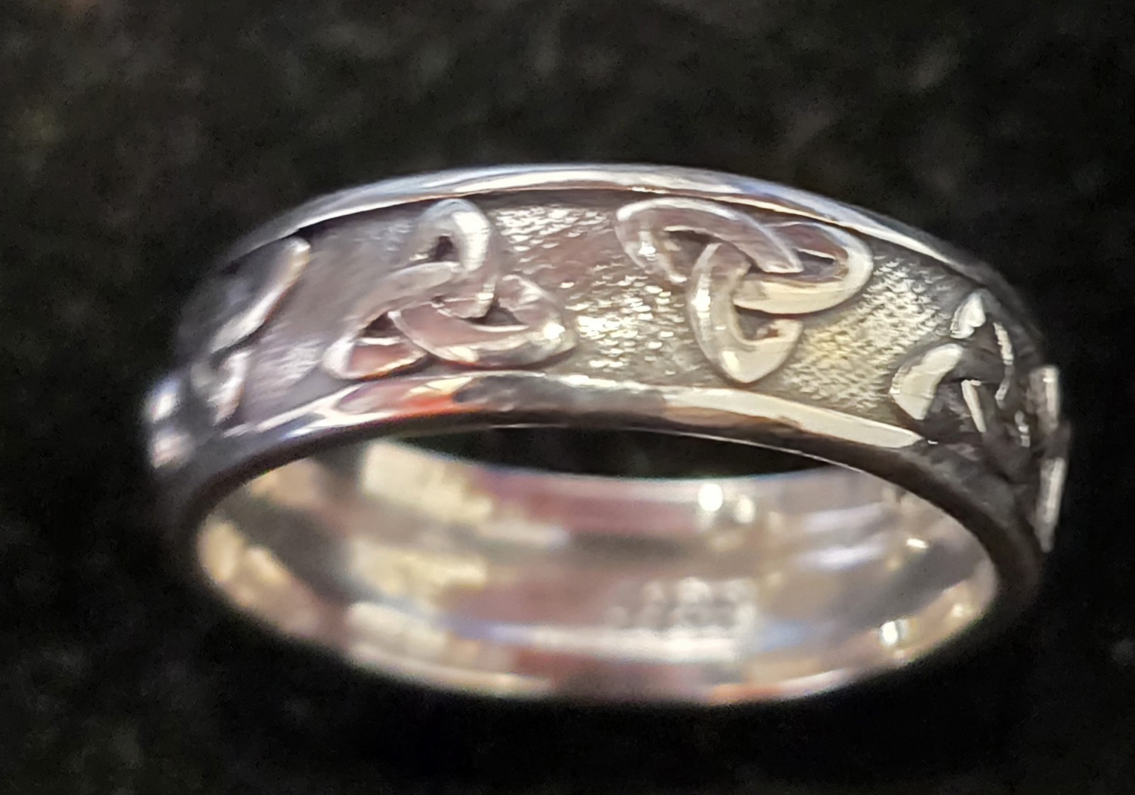 Size 10 Celtic Woven Knot Ring 925 Sterling Silver