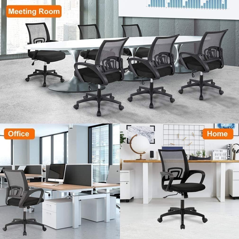 Home Office Chair Ergonomic Desk Chair Computer Chair W/ Lumbar Support Armrest