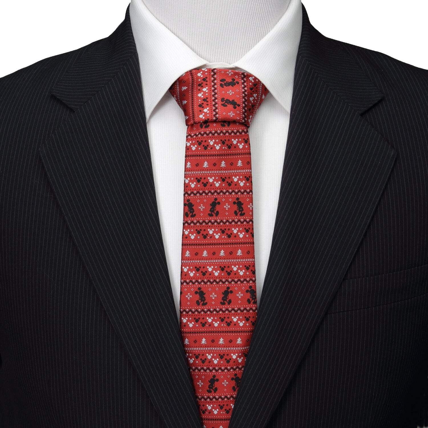 Disney Mickey Mouse Fair Isle Red Men's Tie