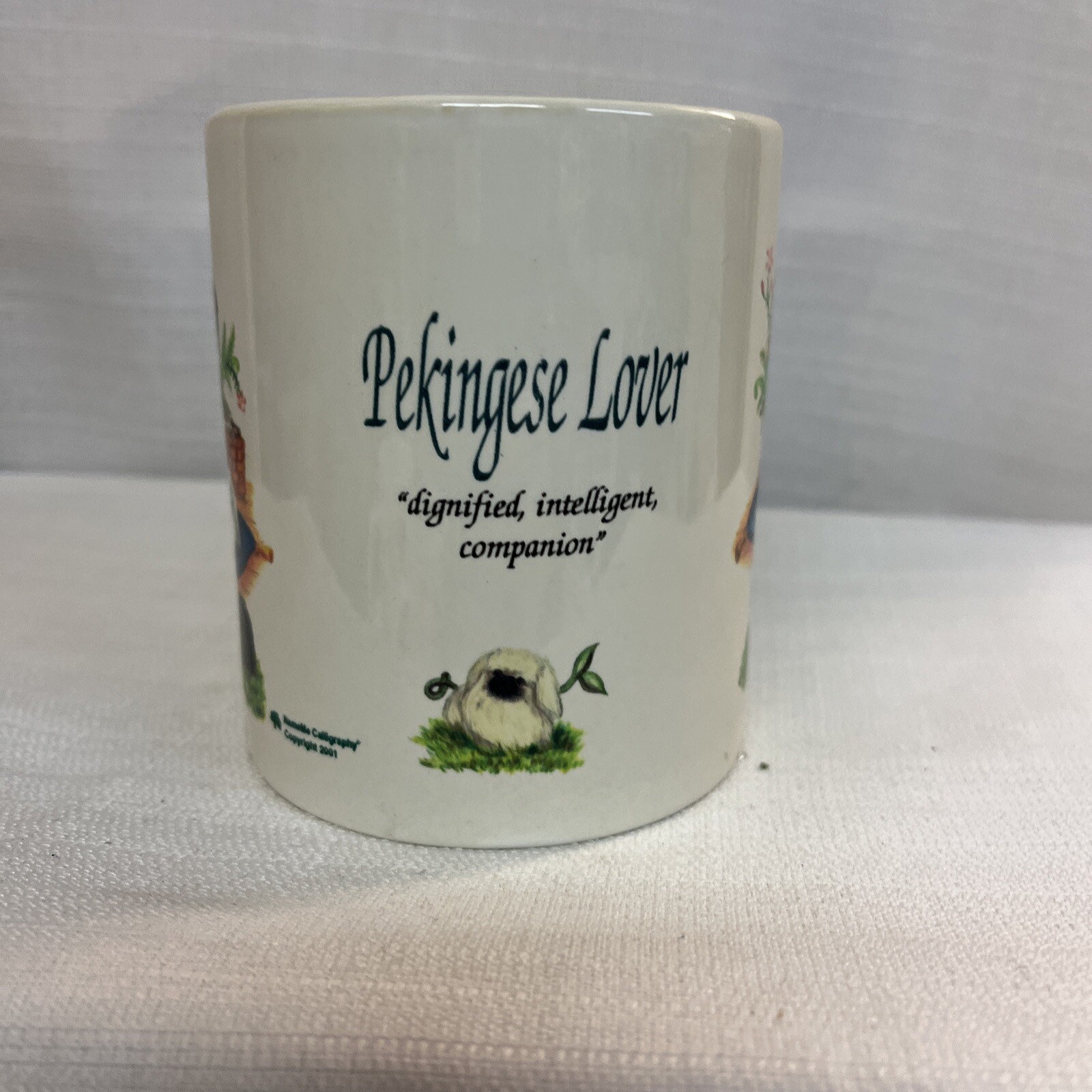 PEKINGESE LOVER Coffee Mug from NameMe Calligraphy NEW