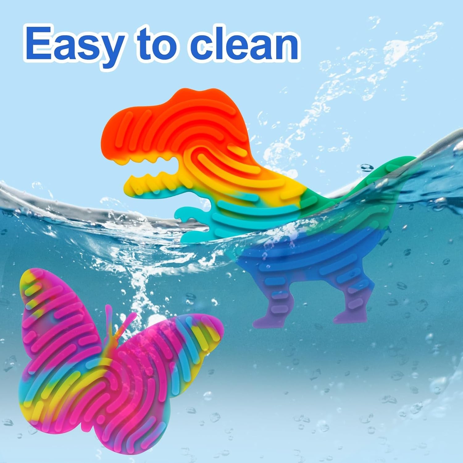 Silicone Sensory Fidget Activity Board Set 4 Pack