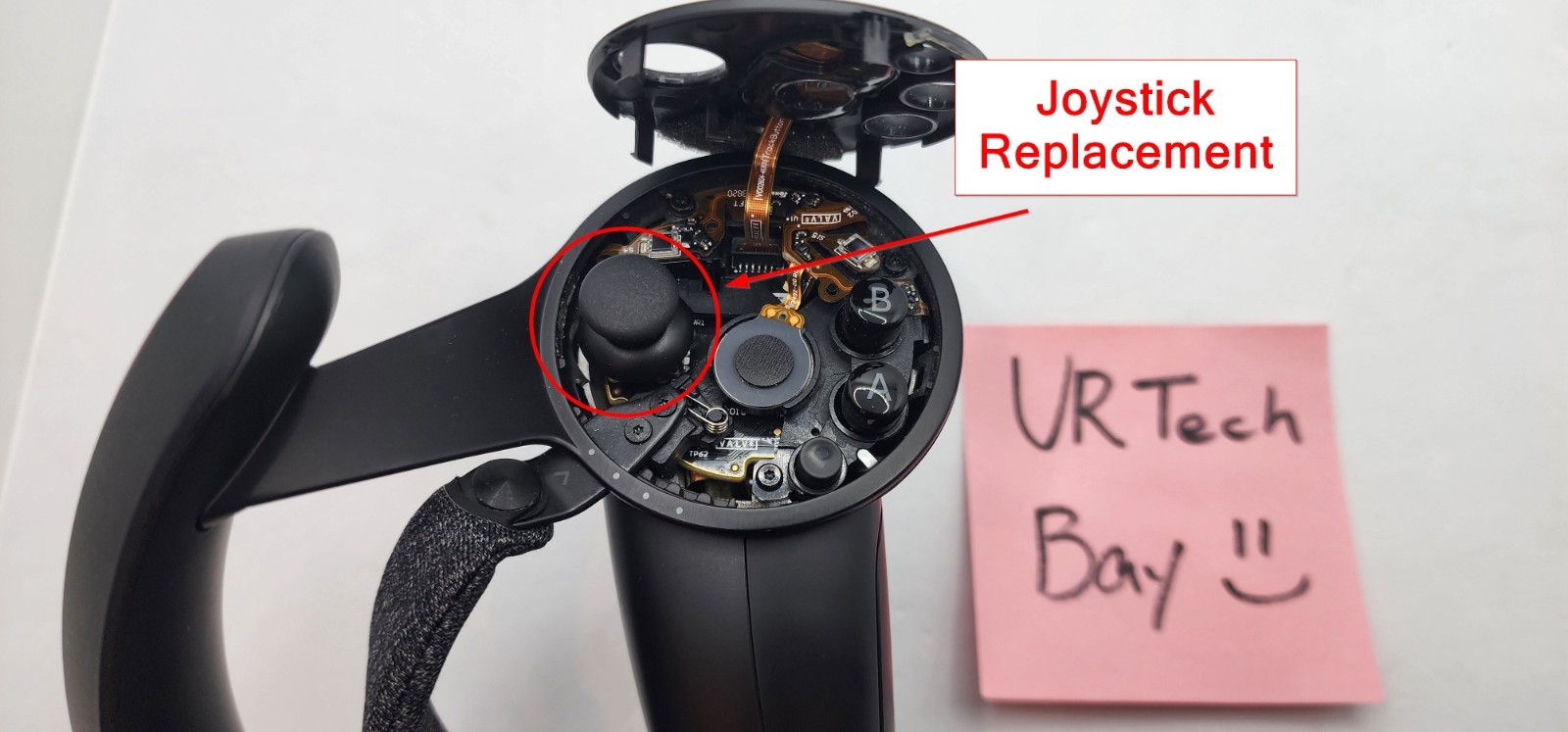Valve Index Left Controller – Internal Joystick Replacement – Repair Service