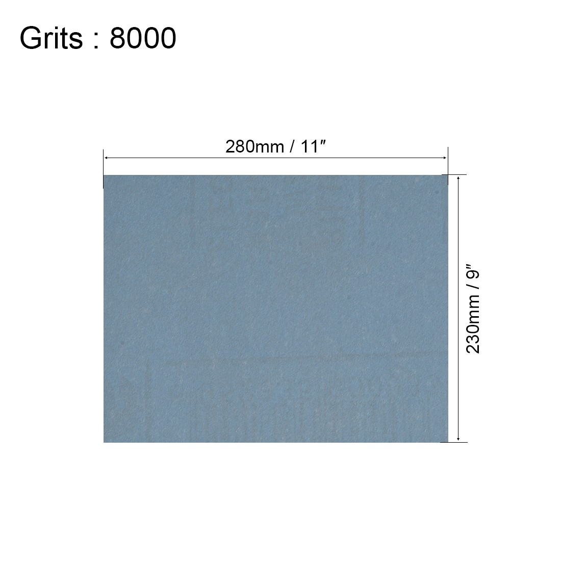 10pcs 8000 Grits Wet Dry Waterproof Sandpaper 9" x 11" Abrasive Paper Sheets