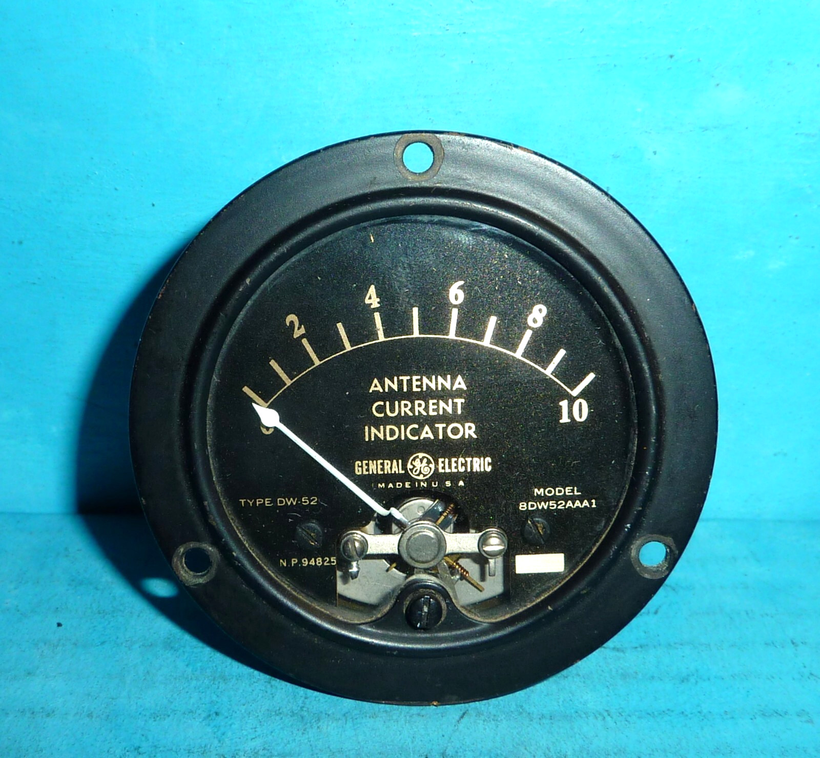 GE General Electric Type DW-52 Antenna Current Indicator Meter 2 1/2 inch Sealed