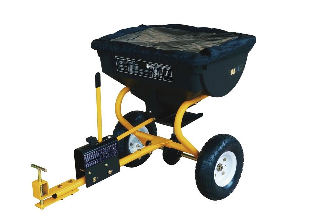 85 lb Tow Behind Broadcast Spreader ATV Tractor Fertilizer Grass Seed Ice Melt