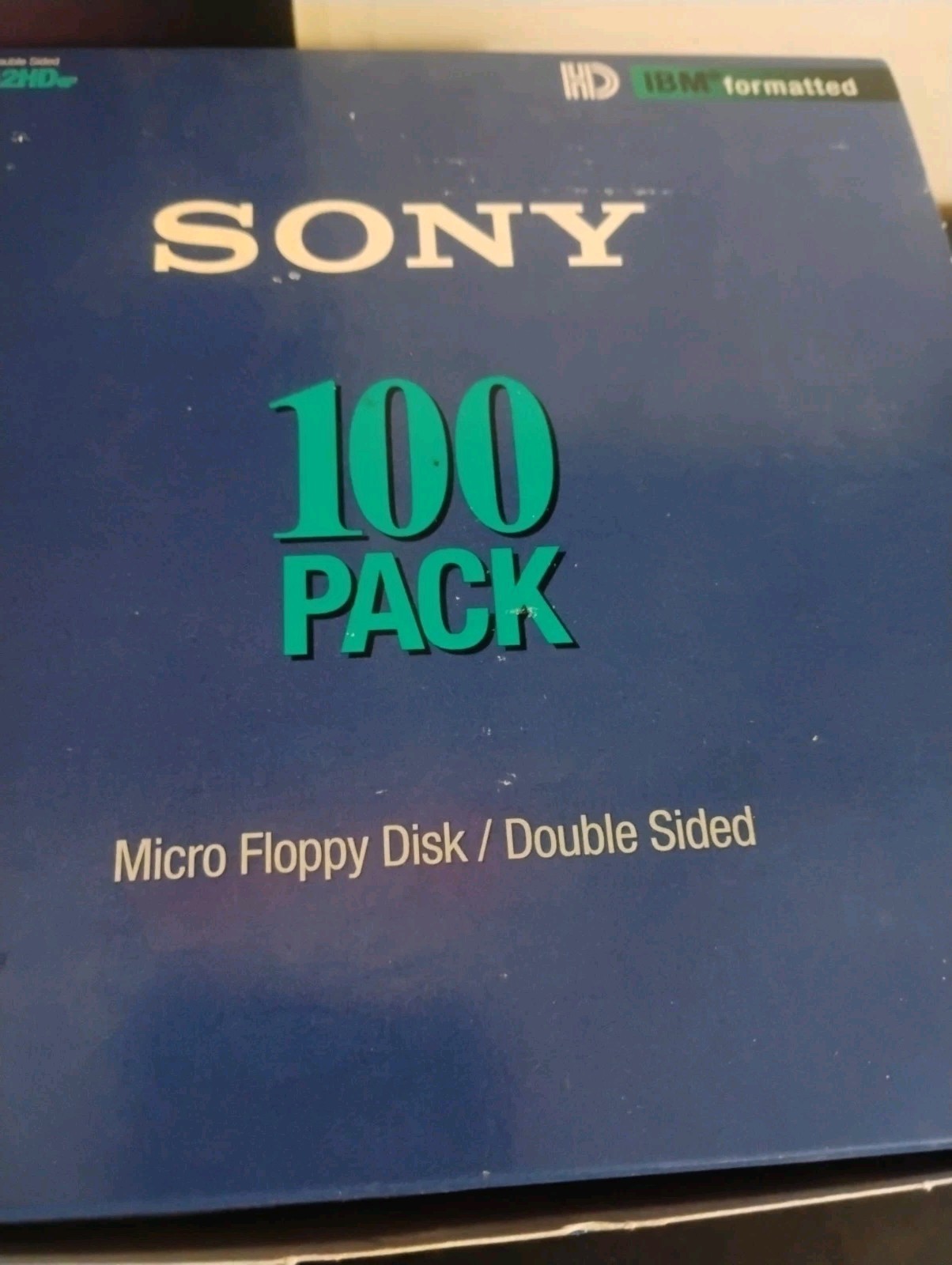 Sony 2HD cf Micro Floppy Disk IBM 1.44 MB 3.5" 100MFD 1998 100 Pack