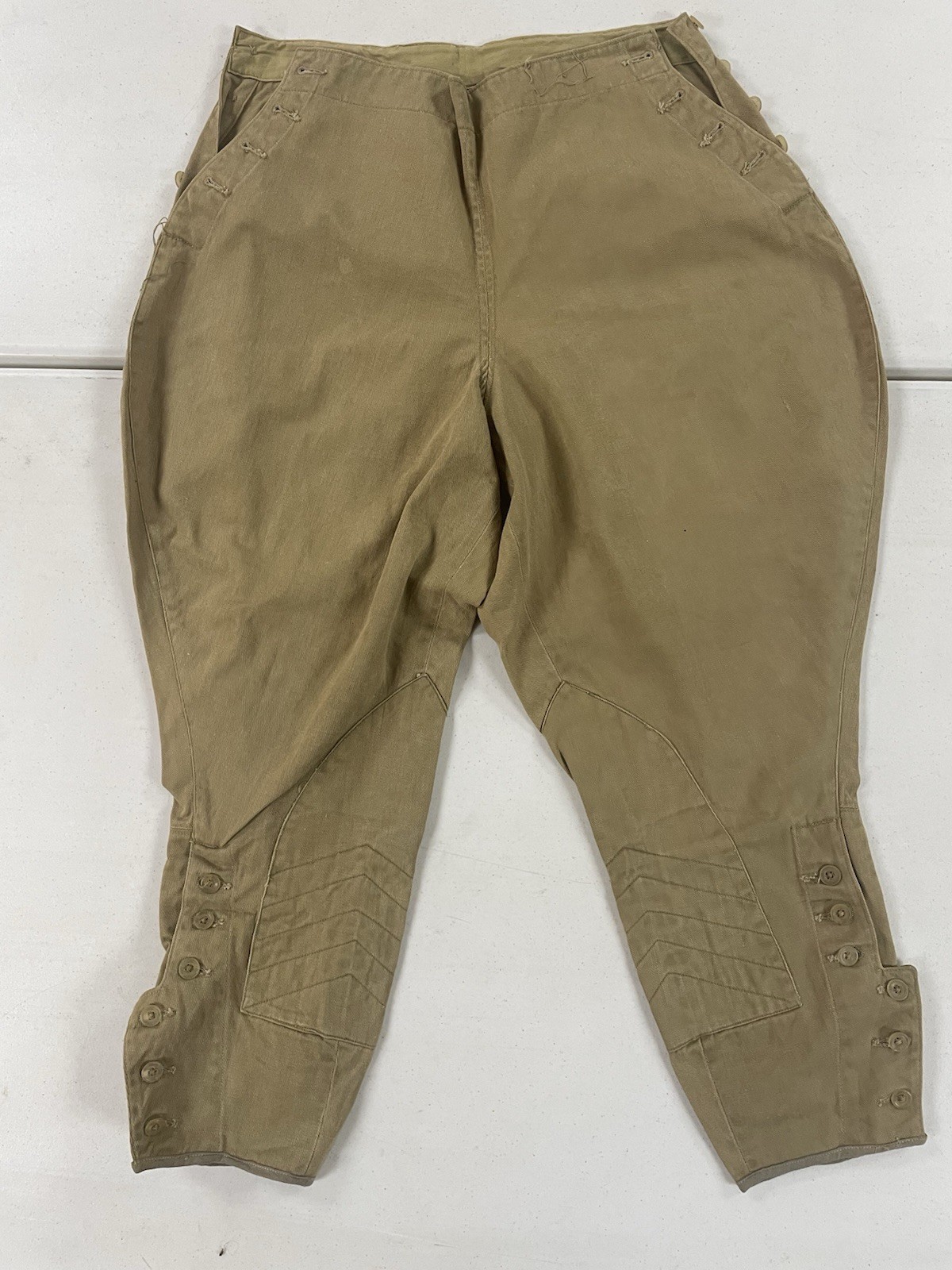 Antique Tan Riding Breeches Pants Possible WW1 Militaria - See Pics
