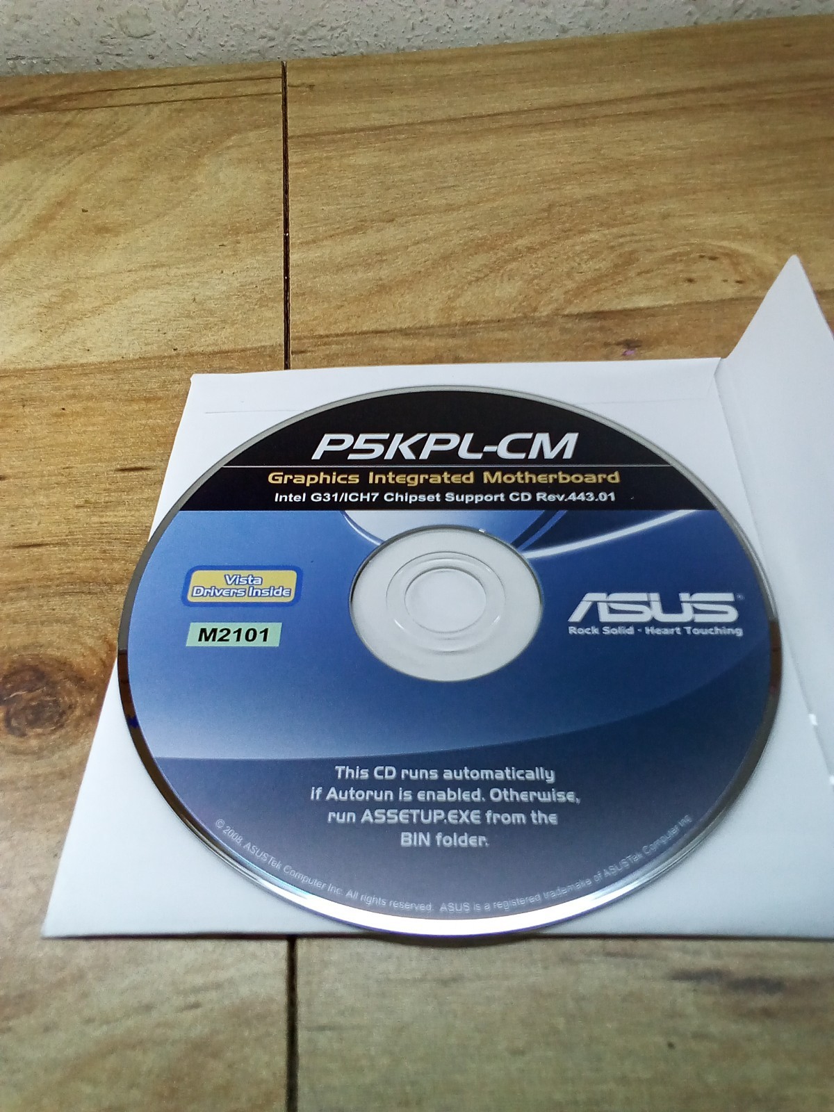 ASUS  P5KPL-CM Graphics Integrated Motherboard Driver Disc