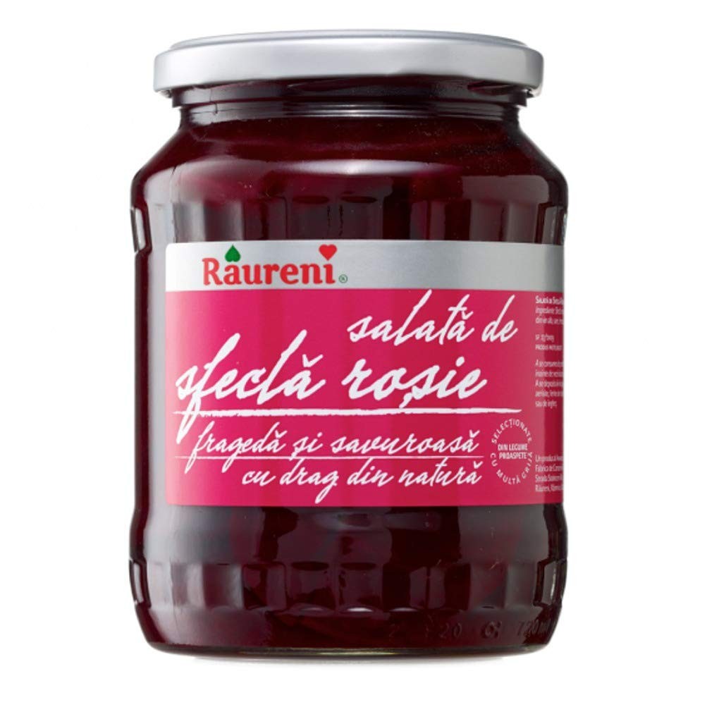 Raureni Pickled Red Beets in Vinegar (Sfecla Rosie in Otet) - 680 G