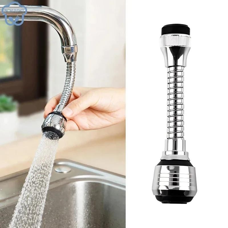 Kitchen Stainless Steel Faucet Sprinkler Water-saving Device Lengthening Rotatin